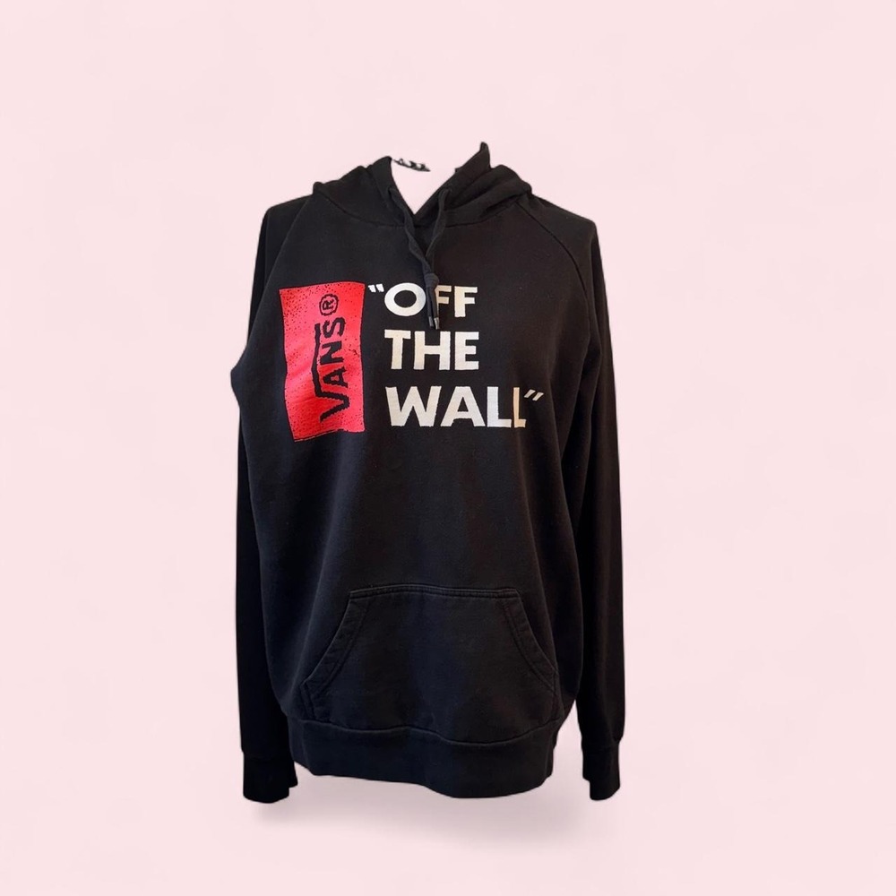 Vintage Vans "Off The Wall" black pullover hoodie